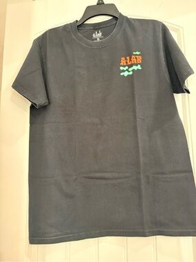 A.Lab Men's Black Short Sleeve Logo Tee